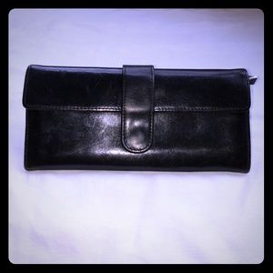 HOBO Black Leather Wallet